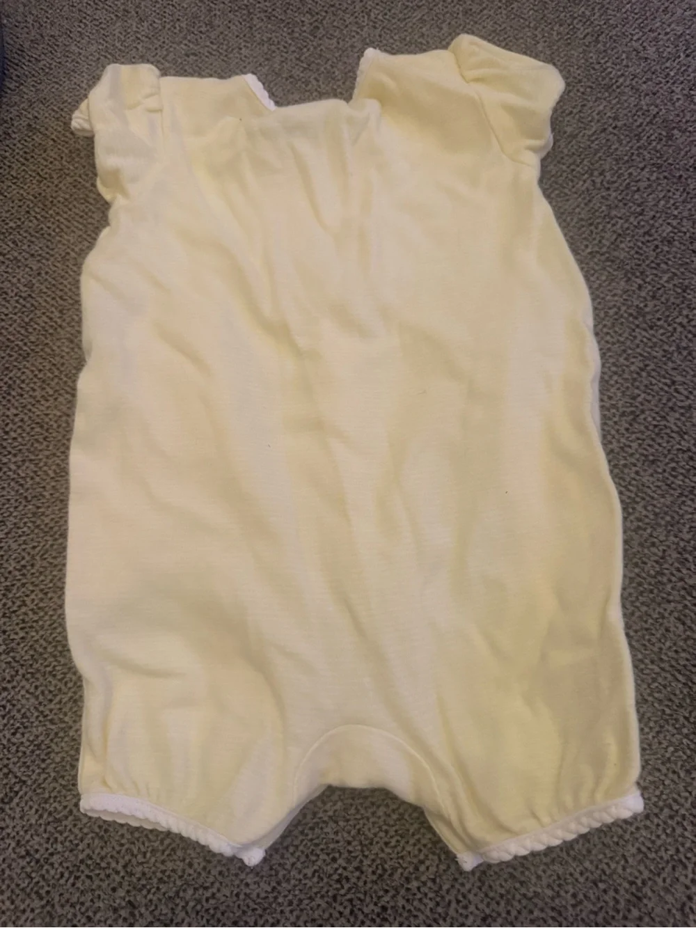 Ralph Lauren Pale Yellow Smocked Infant Romper